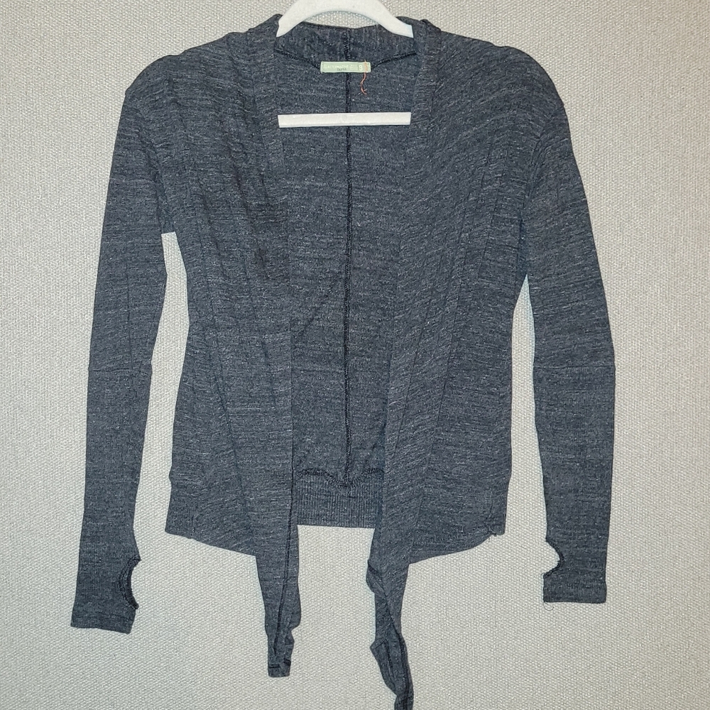 Alternative Earth Size Small Heather Gray Open Cardigan